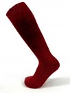 Nordlys tykk og varm Ullstrømpe – Mørk Rød 80% ull thumbnail
