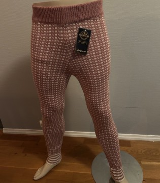 Ullbukse Islender rosa og natur, 100% lammeull