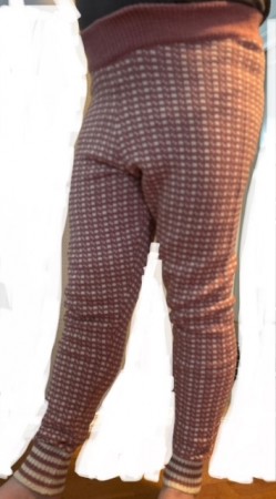 Ullbukse Islender rosa og natur, 100% lammeull